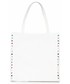 Shopper bag Genuine Leather Torebka Skórzana ShopperBag XL  Biały