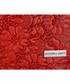 Torebka skórzana Virus Włoska Torebka Skórzana firmy Vittoria Gotti z tłoczonym wzorem Kwiatów Czerwona