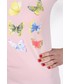 Bluzka Vaya Koszulka z printem Butterfly różowy