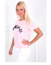 bluzka Koszulka WIEC różowa - Modoline.pl