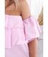 Bluzka Vaya Bluzka w paski na jedno ramię NIOBE różowa