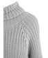 Sweter Vaya Długi sweter tunika z golfem PUSZ szary