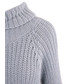 Sweter Vaya Długi sweter tunika z golfem PUSZ błękitny
