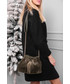 Shopper bag Modoline Worek z futerkiem PENNY ciemnozielony