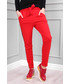 Spodnie Modoline Spodnie WAY z białym lampasem czerwone
