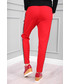 Spodnie Modoline Spodnie WAY z białym lampasem czerwone