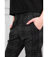 Spodnie Modoline Spodnie w kratę szare