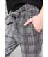 Spodnie Modoline Spodnie w kratę czarno/białe
