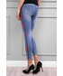 Spodnie Modoline Spodnie jeansowe z lampasem VENUS niebieskie