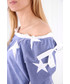 Sukienka Modoline Sukienka jeansowa w gwiazdy MOPO niebieska