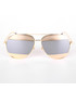 Okulary Venetto Okulary przeciwsłoneczne z czarnymi szkłami MIAMI złote