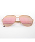 Okulary Venetto Okulary z różowymi szkłami MIAMI złote