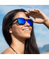 Okulary Venetto Okulary przeciwsłoneczne z niebieskimi szkłami RIVERA MAYA czarne