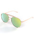Okulary Venetto Okulary przeciwsłoneczne lustrzane zielone ROBIN złote