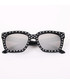 Okulary Venetto Okulary przeciwsłoneczne VOUGE czarne ze szkłami w kolorze srebrnym