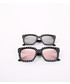 Okulary Venetto Okulary przeciwsłoneczne VOUGE czarne ze szkłami w kolorze srebrnym