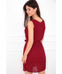 Sukienka Red 5 By Anja Sukienka plisowana LARA bordowa