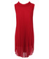 Sukienka Red 5 By Anja Sukienka plisowana TESLA bordowa