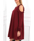 Sukienka Red 5 By Anja Sukienka z odkrytymi ramionami HIPPIE brodowa