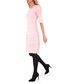 Sukienka Red 5 By Anja Sukienka z ażurowym wzorem YEMAN różowa