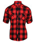 Koszula męska Exit Koszula w kratę FLANELL czerwono-czarna
