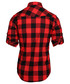 Koszula męska Exit Koszula w kratę FLANELL czerwono-czarna