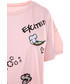 Bluzka Exit Koszulka z naszywkami Daria różowa