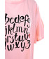 Bluzka Exit Koszulka z printem KIRA różowa