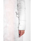 Kurtka Exit Kurtka pikowana BIRMA biała z białym futerkiem