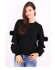 sweter Sweter LEOPI czarny - Modoline.pl