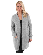 sweter Sweter rozpinany LAURA szary - Modoline.pl