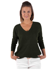 sweter Sweter z połyskiem HAGAR zielony - Modoline.pl