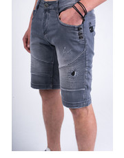 spodnie męskie Spodenki jeansowe STING szare - Modoline.pl