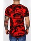 T-shirt - koszulka męska Exit Koszulka z suwakiem MORO czerwona