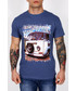 T-shirt - koszulka męska Exit Koszulka z printem CAMP niebieska