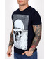 T-shirt - koszulka męska Exit Koszulka z printem ENJOY YOUR LIFE ciemno granatowa