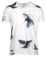 T-shirt - koszulka męska Koszulka BIRDS biała - Modoline.pl
