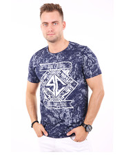 T-shirt - koszulka męska Koszulka SENS granatowa - Modoline.pl