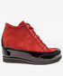Botki Oleksy Czerwono czarne sneakersy 2053/542/C24