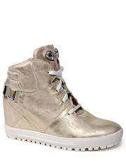 botki na koturnie Sneakersy złote (3830326D) - Intershoe.pl