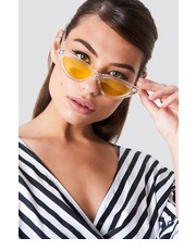 okulary Transparentne okulary przeciwsłoneczne kocie oczy - NA-KD.com
