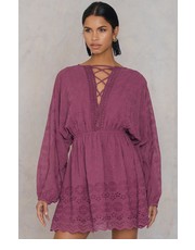 sukienka Koronkowa sukienka ze sznurowaniem - NA-KD.com
