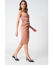 sukienka Sukienka na jedno ramię ze sznurkiem - NA-KD.com