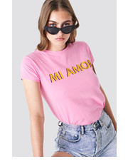 bluzka T-shirt Mi Amor - NA-KD.com