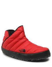 Kapcie męskie Kapcie  - Thermoball Traction Bootie NF0A3MKHKZ31 Tnf Red/Tnf Black - eobuwie.pl The North Face