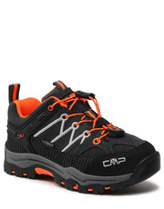 Półbuty dziecięce Trekkingi  - Rigel Low Trekking Shoes Wp 3Q13244 Antracite/Flash Orange 47UG - eobuwie.pl Cmp