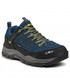 Półbuty dziecięce Cmp Trekkingi  - Kids Rigel Low Trekking Shoes Wp 3Q13244J Blue Ink/Yellow 10MF