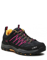 Półbuty dziecięce Trekkingi  - Kids Rigel Low Trekking Shoes Wp 3Q13244J Antracite/Bouganville 54UE - eobuwie.pl Cmp
