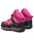 Trapery dziecięce Cmp Trekkingi  - Kids Rigel Mid Trekking Shoe Wp 3Q12944 Berry/Pink Fluo 05HF