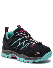 Sportowe buty dziecięce Trekkingi  - Kids Rigel Low Trekking Shoes Wp 3Q13244 B.Blue/Acqua - eobuwie.pl Cmp